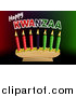 Vector Illustration of Happy Kwanzaa Greeting and Candles by AtStockIllustration