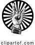 Vector Illustration of Heavy Metal Rock Music Hand Sign Gesture by AtStockIllustration