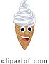 Vector Illustration of Ice Cream Cone Character Mascot by AtStockIllustration