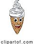 Vector Illustration of Ice Cream Cone Character Mascot by AtStockIllustration