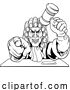 Vector Illustration of Judge Character by AtStockIllustration