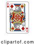 Vector Illustration of King of Diamonds Playing Card by AtStockIllustration