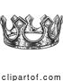 Vector Illustration of King Royal Crown Vintage Retro Style Illustration by AtStockIllustration