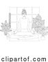 Vector Illustration of Lady Meditating Doing Yoga Pilates Illustration by AtStockIllustration