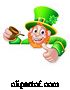 Vector Illustration of Leprechaun St Patricks Day Thumbs up by AtStockIllustration