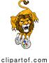 Vector Illustration of Lion Gamer Video Game Animal Sports Team Mascot by AtStockIllustration