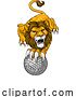 Vector Illustration of Lion Golf Animal Sports Team Mascot by AtStockIllustration