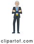 Vector Illustration of Mature Businessman Mascot Concept by AtStockIllustration