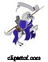 Vector Illustration of Medieval Joust Knight on Horse by AtStockIllustration