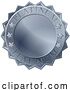 Vector Illustration of Metallic Platinum Medal Rosette by AtStockIllustration