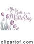 Vector Illustration of Mothers Day German Alles Gute Zum Muttertag Design by AtStockIllustration