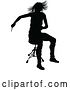 Vector Illustration of Musician Drummer Silhouette by AtStockIllustration