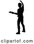 Vector Illustration of Musician Guitarist Silhouette by AtStockIllustration