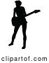 Vector Illustration of Musician Guitarist Silhouette by AtStockIllustration