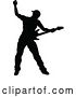 Vector Illustration of Musician Guitarist Silhouette by AtStockIllustration