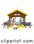 Vector Illustration of Nativity Christmas Scene by AtStockIllustration