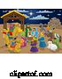 Vector Illustration of Nativity Christmas Scene by AtStockIllustration