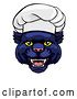 Vector Illustration of Panther Chef Mascot Character by AtStockIllustration