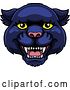 Vector Illustration of Panther Mascot Cute Happy Character by AtStockIllustration