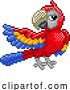 Vector Illustration of Parrot Bird Pixel Art Video Game Animal by AtStockIllustration
