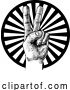 Vector Illustration of Peace Victory Hand Sign by AtStockIllustration