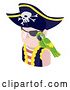 Vector Illustration of Pirate Guy Avatar People Icon by AtStockIllustration