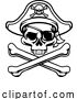 Vector Illustration of Pirate Hat Skull and Crossbones by AtStockIllustration