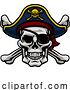 Vector Illustration of Pirate Hat Skull and Crossbones by AtStockIllustration