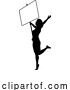 Vector Illustration of Protest Rally March Picket Sign Silhouette Person by AtStockIllustration