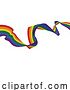 Vector Illustration of Rainbow Pride Peace Flag Design by AtStockIllustration
