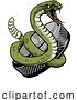 Vector Illustration of Rattlesnake Ice Hockey Team Sports Mascot by AtStockIllustration