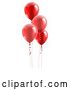 Vector Illustration of Red Party Balloons Graphic by AtStockIllustration