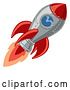 Vector Illustration of Rocket Space Ship by AtStockIllustration