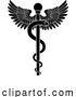 Vector Illustration of Rod of Asclepius Aesculapius Medical Symbol by AtStockIllustration