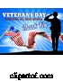 Vector Illustration of Saluting Soldier Veterans Day American Flag by AtStockIllustration