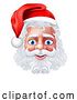 Vector Illustration of Santa Claus Father Christmas Face by AtStockIllustration