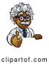 Vector Illustration of Scientist Character Sign Thumbs up by AtStockIllustration