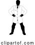 Vector Illustration of Scientist Engineer Inspector Guy Silhouette Person by AtStockIllustration