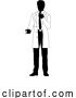 Vector Illustration of Scientist Engineer Inspector Guy Silhouette Person by AtStockIllustration
