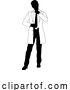 Vector Illustration of Scientist Engineer Professor Guy Silhouette Person by AtStockIllustration