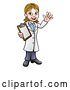 Vector Illustration of Scientist or Lab Technician Character by AtStockIllustration