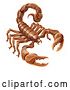 Vector Illustration of Scorpion Scorpio Zodiac Sign Design by AtStockIllustration