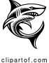 Vector Illustration of Shark Animal Woodcut Vintage Style Icon Mascot by AtStockIllustration