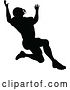 Vector Illustration of Silhouette American Football Player by AtStockIllustration