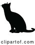 Vector Illustration of Silhouette Cat Pet Animal by AtStockIllustration