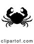 Vector Illustration of Silhouetted Crab by AtStockIllustration