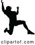 Vector Illustration of Silhouetted Football Player by AtStockIllustration