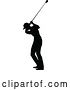 Vector Illustration of Silhouetted Male Golfer by AtStockIllustration