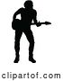 Vector Illustration of Silhouetted Male Guitarist by AtStockIllustration