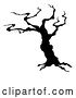 Vector Illustration of Silhouetted Spooky Bare Tree by AtStockIllustration